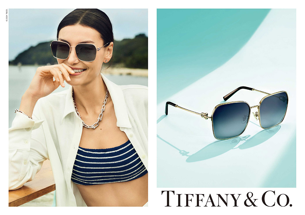 TIFFANYのサングラス広告画像