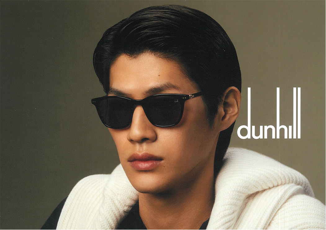 dunhillのサングラス広告画像