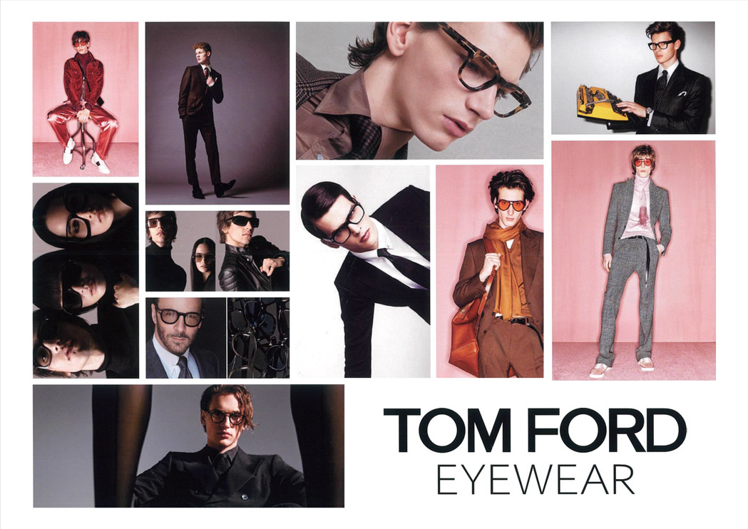 TOM FORDのメガネ・サングラス広告画像
